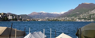 Vista panoramica sul Lago di Lugano da Paradiso
